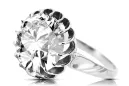 Zircon Sterling silver 925 Ring Vintage Jewlery vrc035s